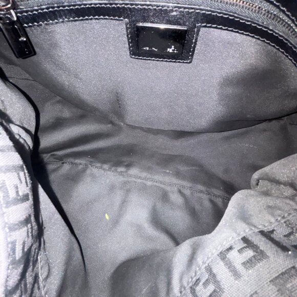 Fendi FF Logo Canvas Should bag - Picture 7 of 13